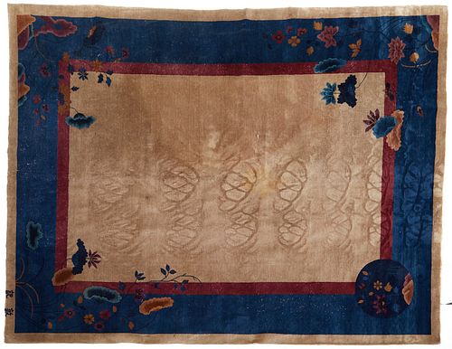 CHINESE NICHOLS WOOL ART DECO