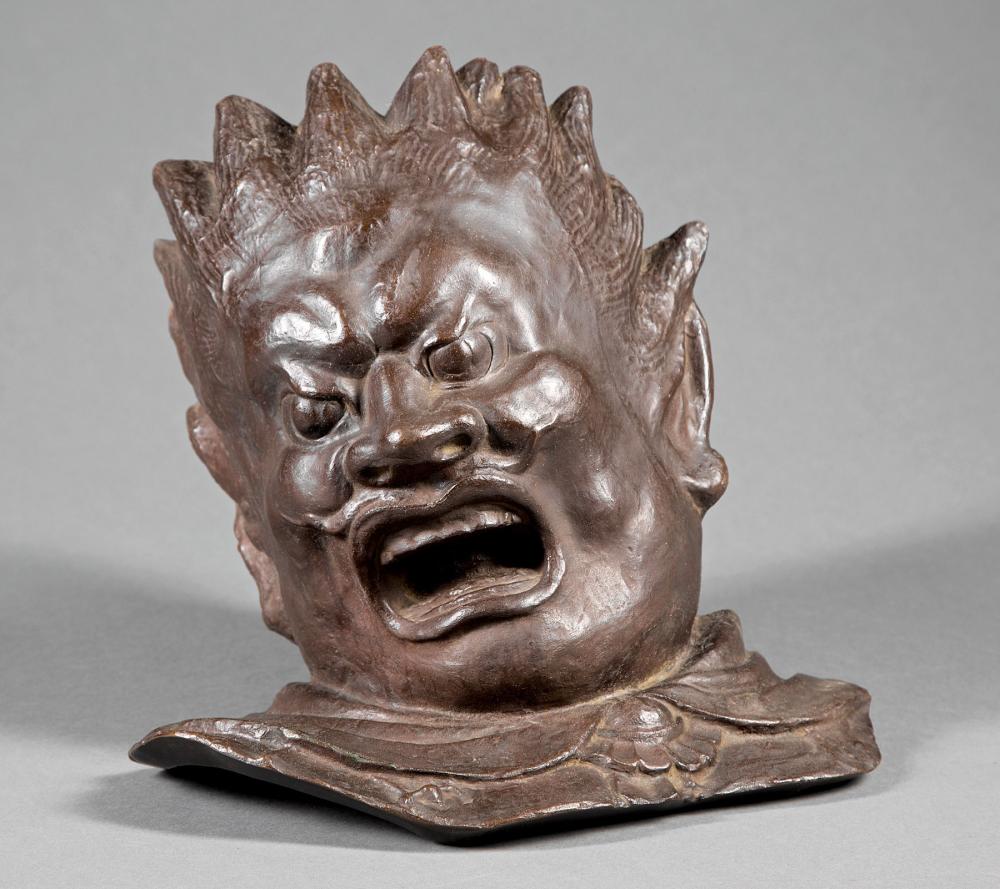 CHINESE OR JAPANESE BRONZE WALL