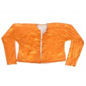 CHINESE ORANGE SILK MEN'S RIDI