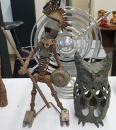 CHINESE OWL-FORM LANTERN, FIGU
