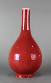 CHINESE OX BLOOD STICK NECK VA