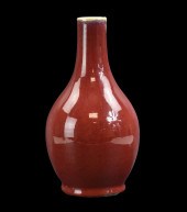 CHINESE OXBLOOD FLAMBE GLAZED