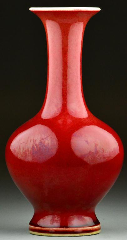 Chinese Oxblood Glazed Porcelain