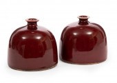 CHINESE OXBLOOD GLAZED PORCELA