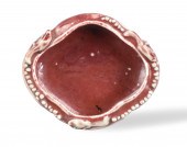 CHINESE OXBLOOD GLAZED WASHER