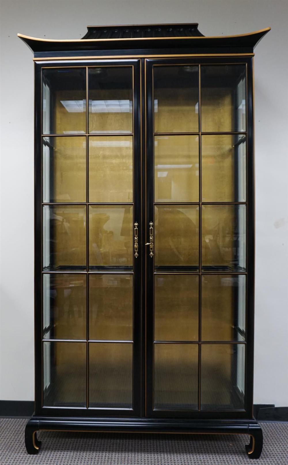 CHINESE PAGODA FORM PARTIAL GILT
