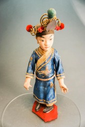 CHINESE PAINTED COMPOSITE FIGU