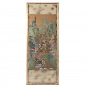 CHINESE PAINTED MOUNTAINSCAPE