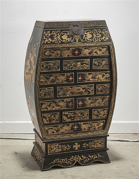 Chinese painted multi-drawer