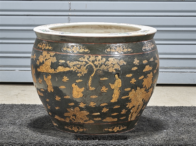 Chinese painted porcelain fish