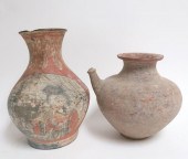 CHINESE PAINTED POT AND KENDIN