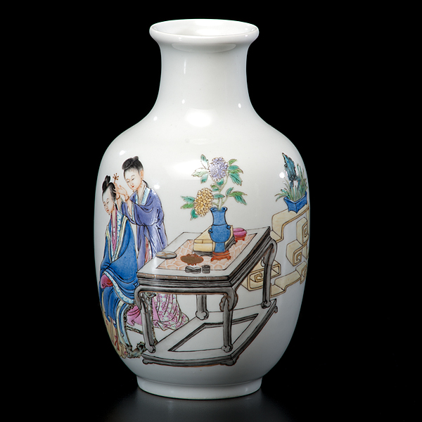 Chinese Painted Vase Chinese