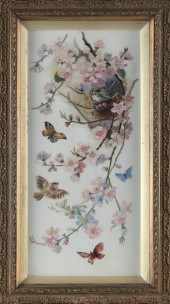 CHINESE PAINTING OF CHERRY BLO