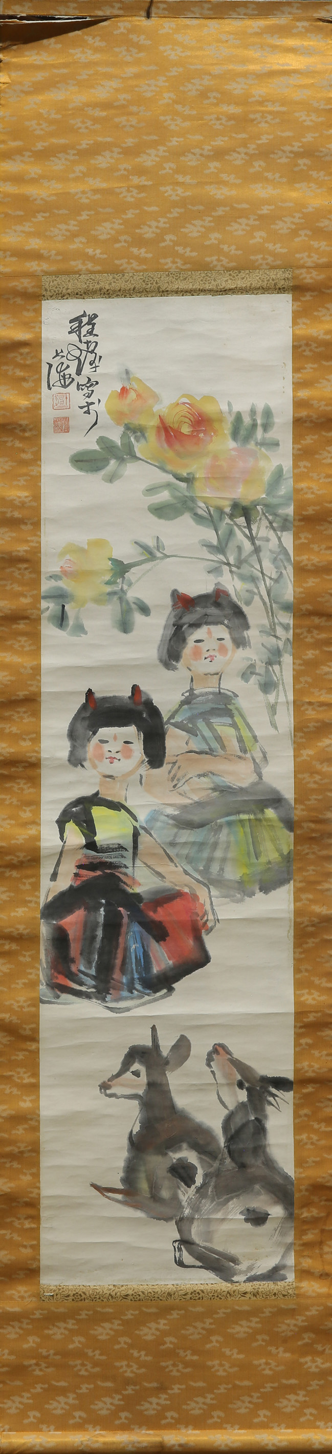 CHINESE PAINTING OF GIRLS, CHENG