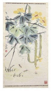 CHINESE PAINTING OF MELON "BAI