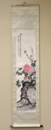 CHINESE PAINTING OF PEONY & CA