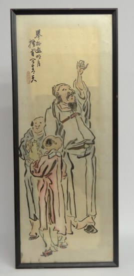 Chinese painting on silk. 35