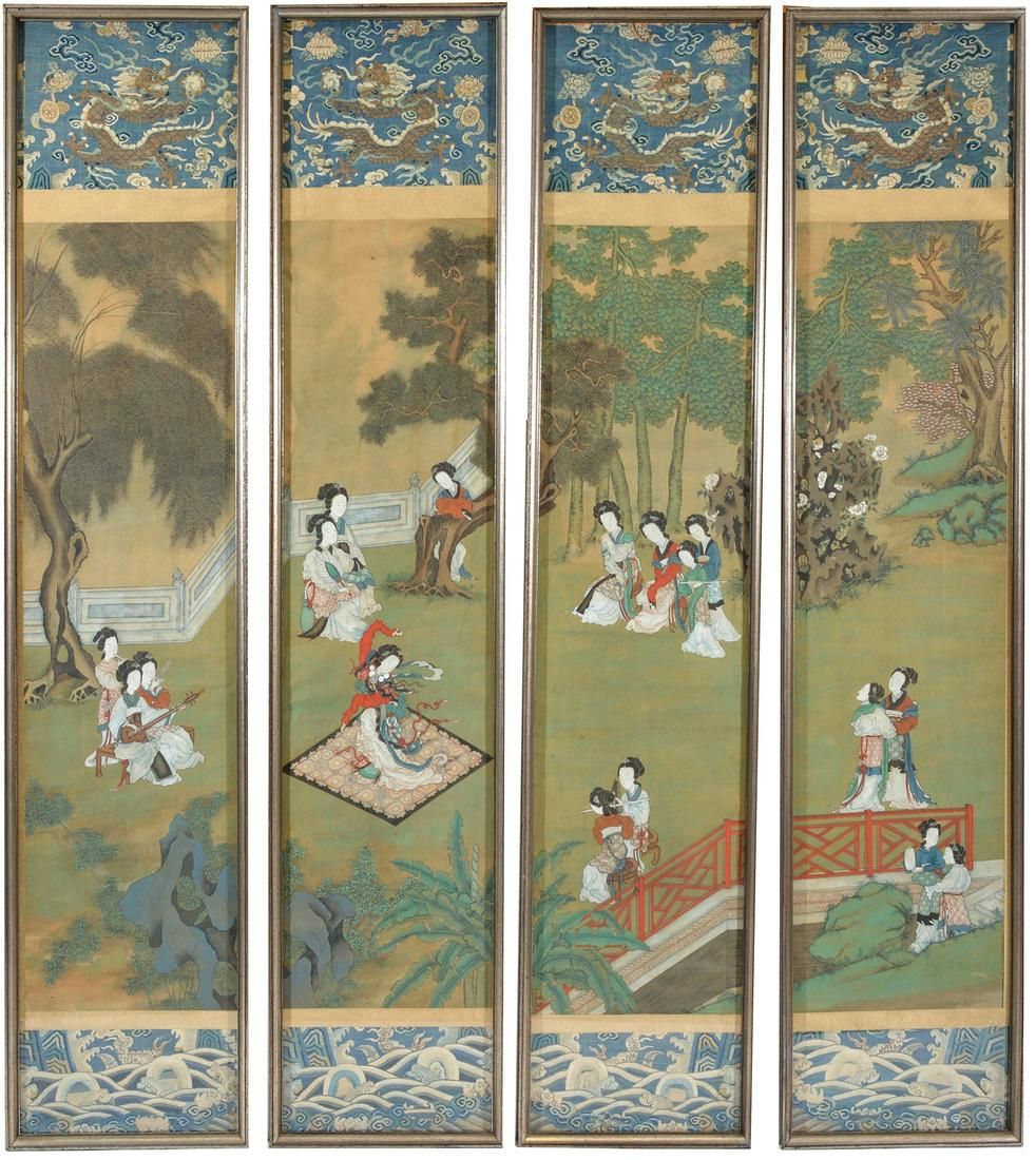 CHINESE PAINTINGS (4), BEAUTIES