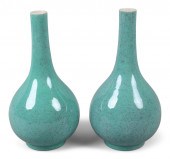 CHINESE PAIR OF ROBIN'S EGG BL