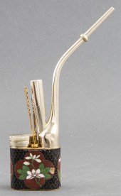 CHINESE PAKTONG CLOISONNE ENAM