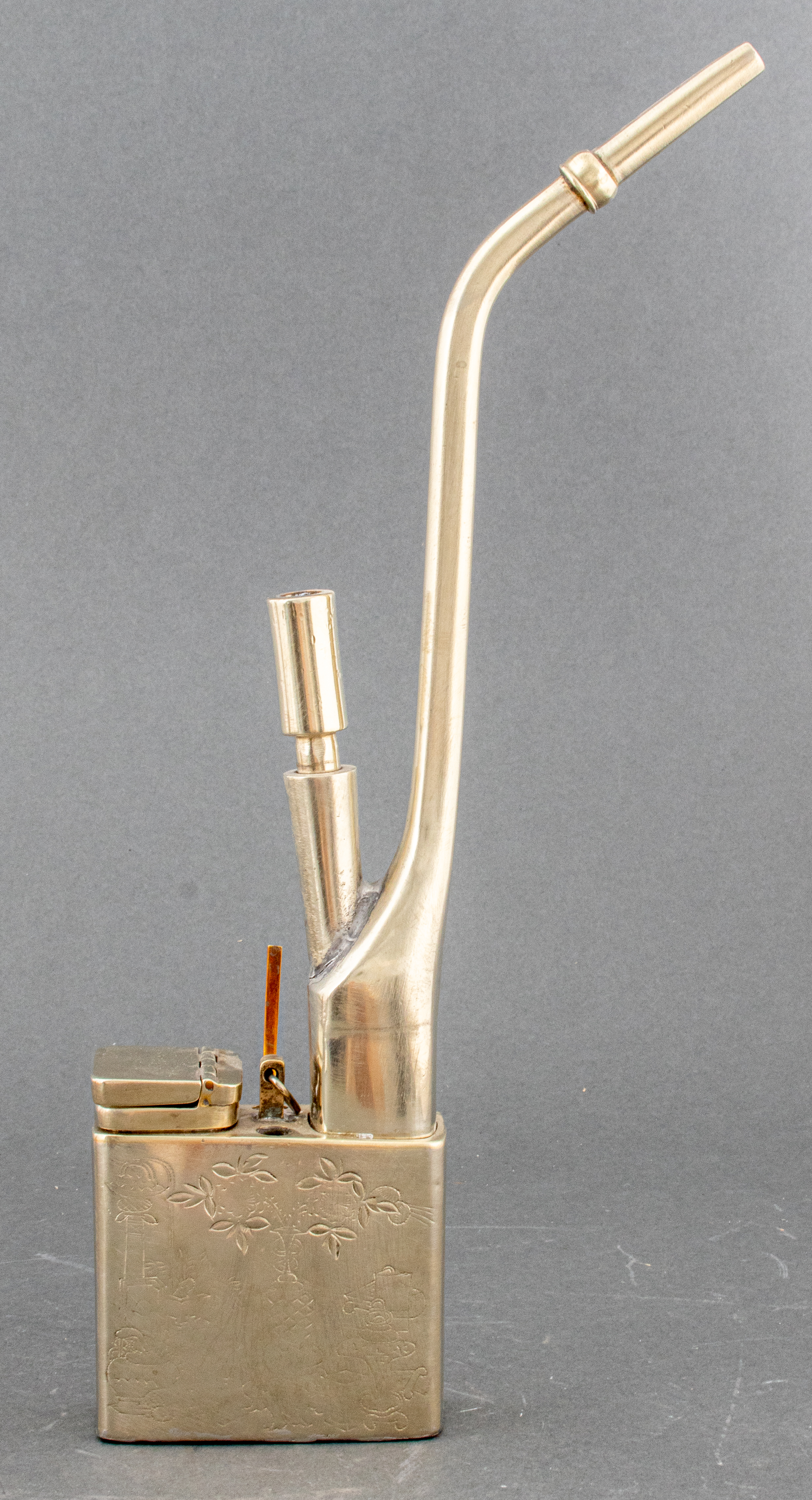 CHINESE PAKTONG ENGRAVED WATER PIPE