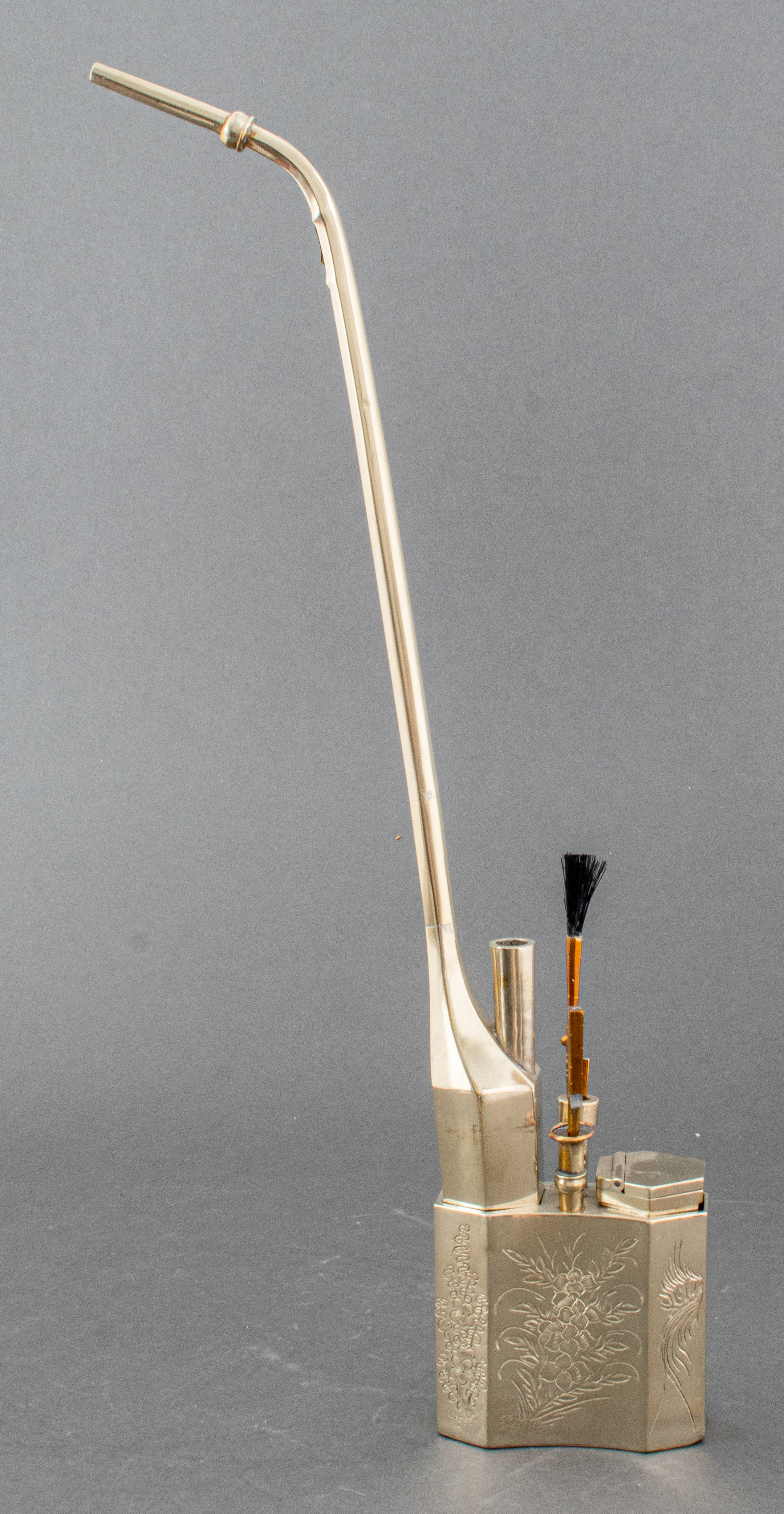 CHINESE PAKTONG ENGRAVED WATER PIPE