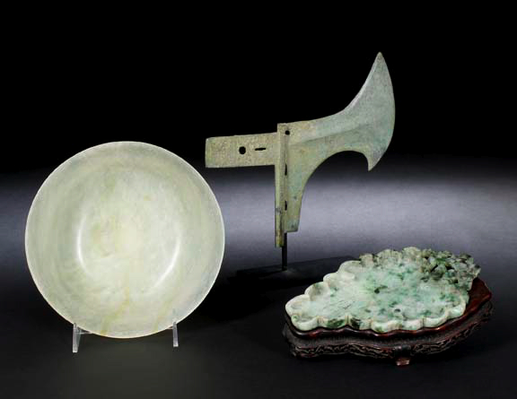 Chinese Pale Green Jade Bowl, 