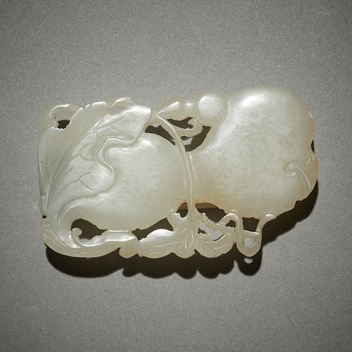 CHINESE PALE WHITE JADE BELT