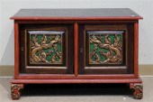 CHINESE PARCEL GILT AND PAINTE