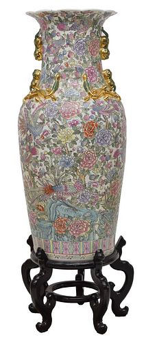 CHINESE PARCEL-GILT FAMILLE ROSE