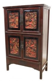 CHINESE PARCEL GILT FIGURAL CA