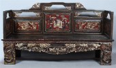 CHINESE PARCEL-GILT HARDWOOD B