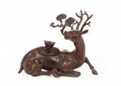 CHINESE PARTIAL GILT BRONZE DE