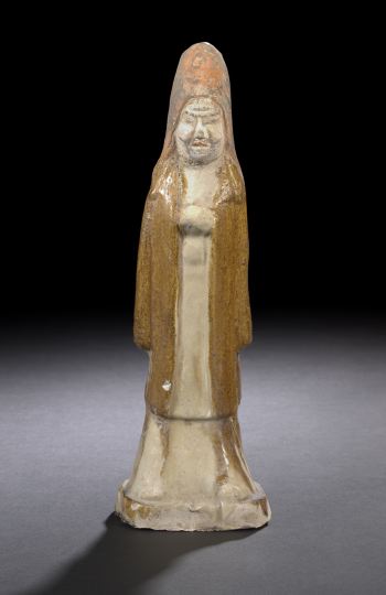 Chinese Partial Glazed Pottery Tomb