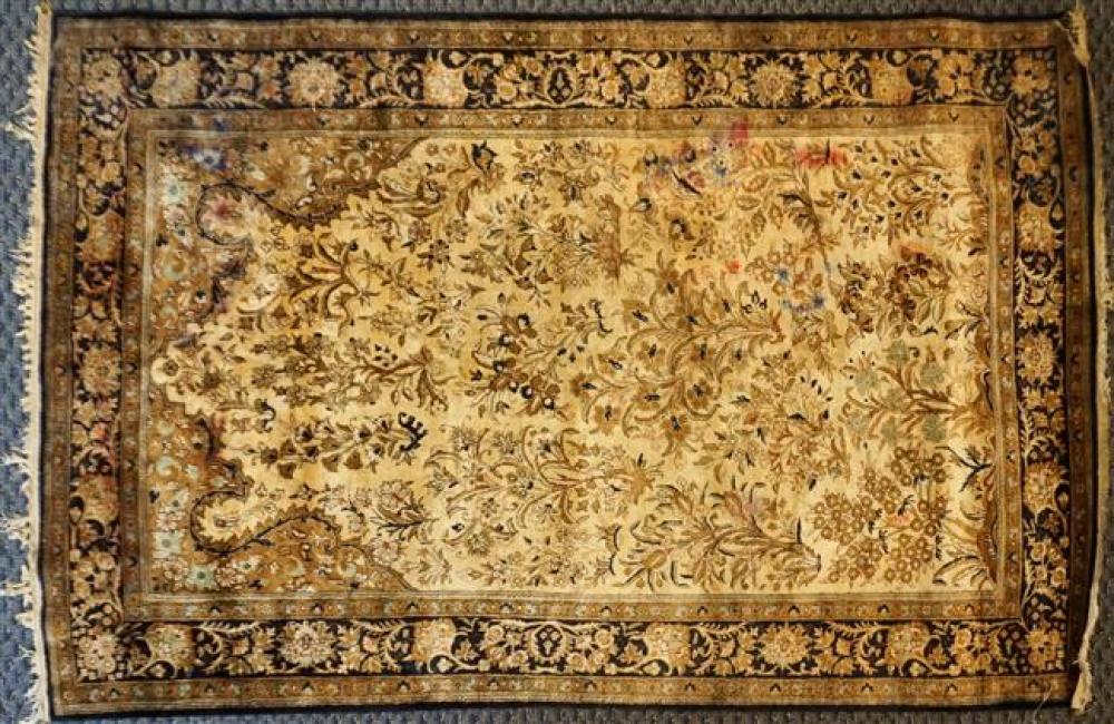CHINESE PARTIAL SILK RUG, 5 FT 2 IN