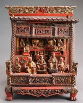 CHINESE PARTIALLY EBONIZED AND