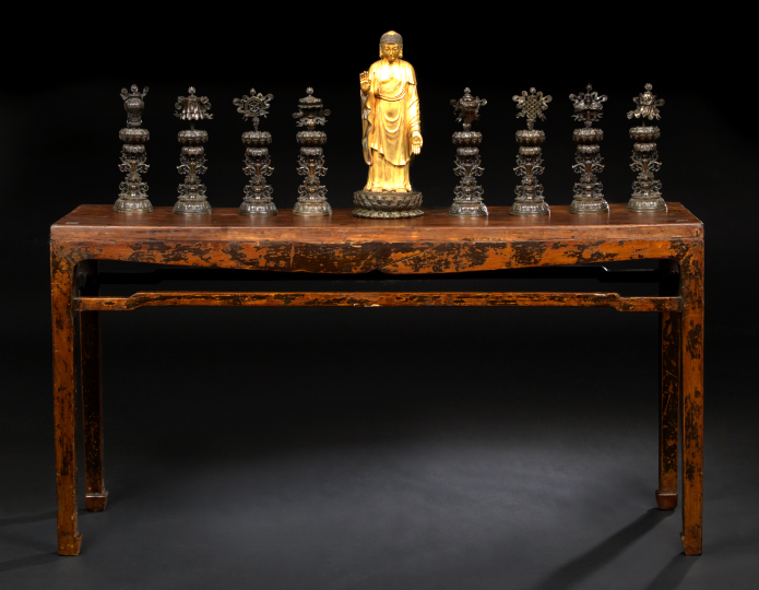 Chinese Partially Gilt-Bronze