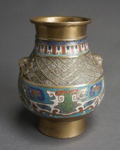 CHINESE PATINATED BRONZE AND C