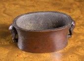 CHINESE PATINATED BRONZE CENSE