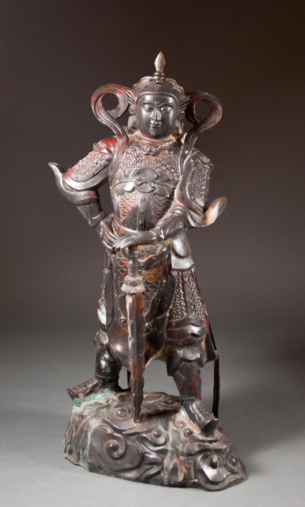 CHINESE PATINATED BRONZE IMMORTAL