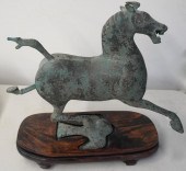 CHINESE PATINATED METAL FIGURE