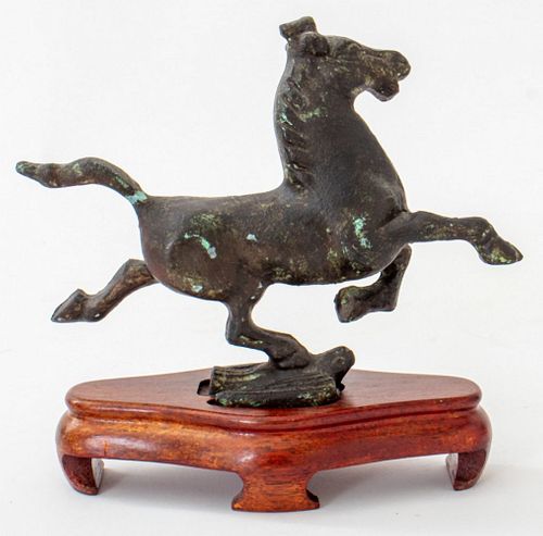CHINESE PATINATED METAL SCULPTURE