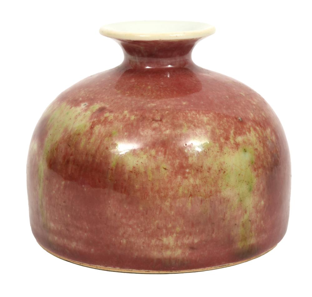 CHINESE PEACH-BLOOM GLAZED