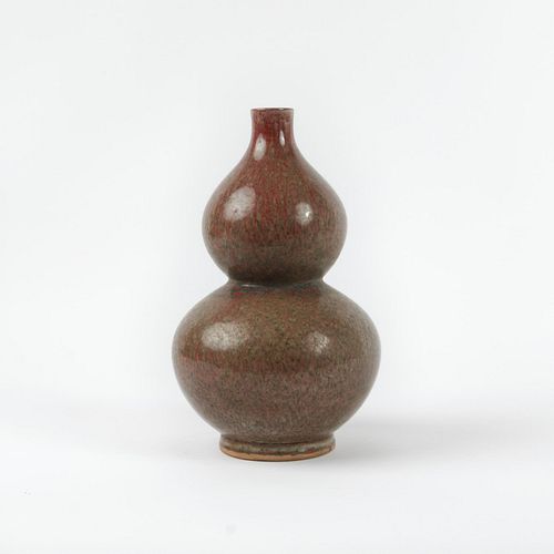 CHINESE PEACH BLOOM GLAZED DOUBLE