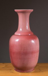 CHINESE PEACH BLOOM GLAZED POR