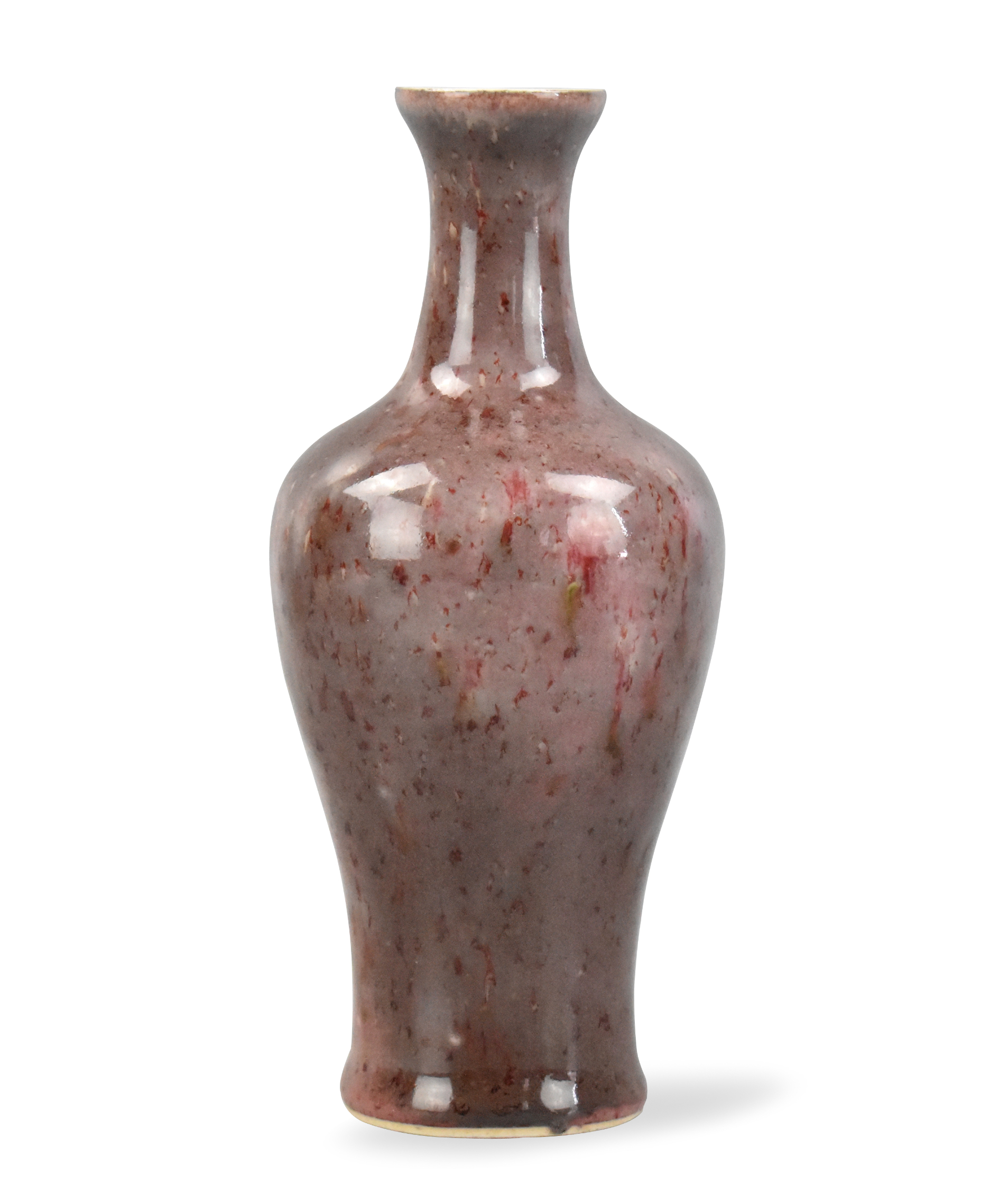 CHINESE PEACH BLOSSOM GLAZED VASE