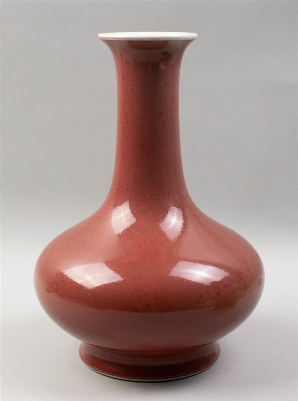 CHINESE PEACHBLOOM-GLAZED VASE,