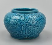 CHINESE PEACOCK BLUE GLAZED WA