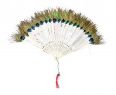 CHINESE PEACOCK FEATHER PAINTE