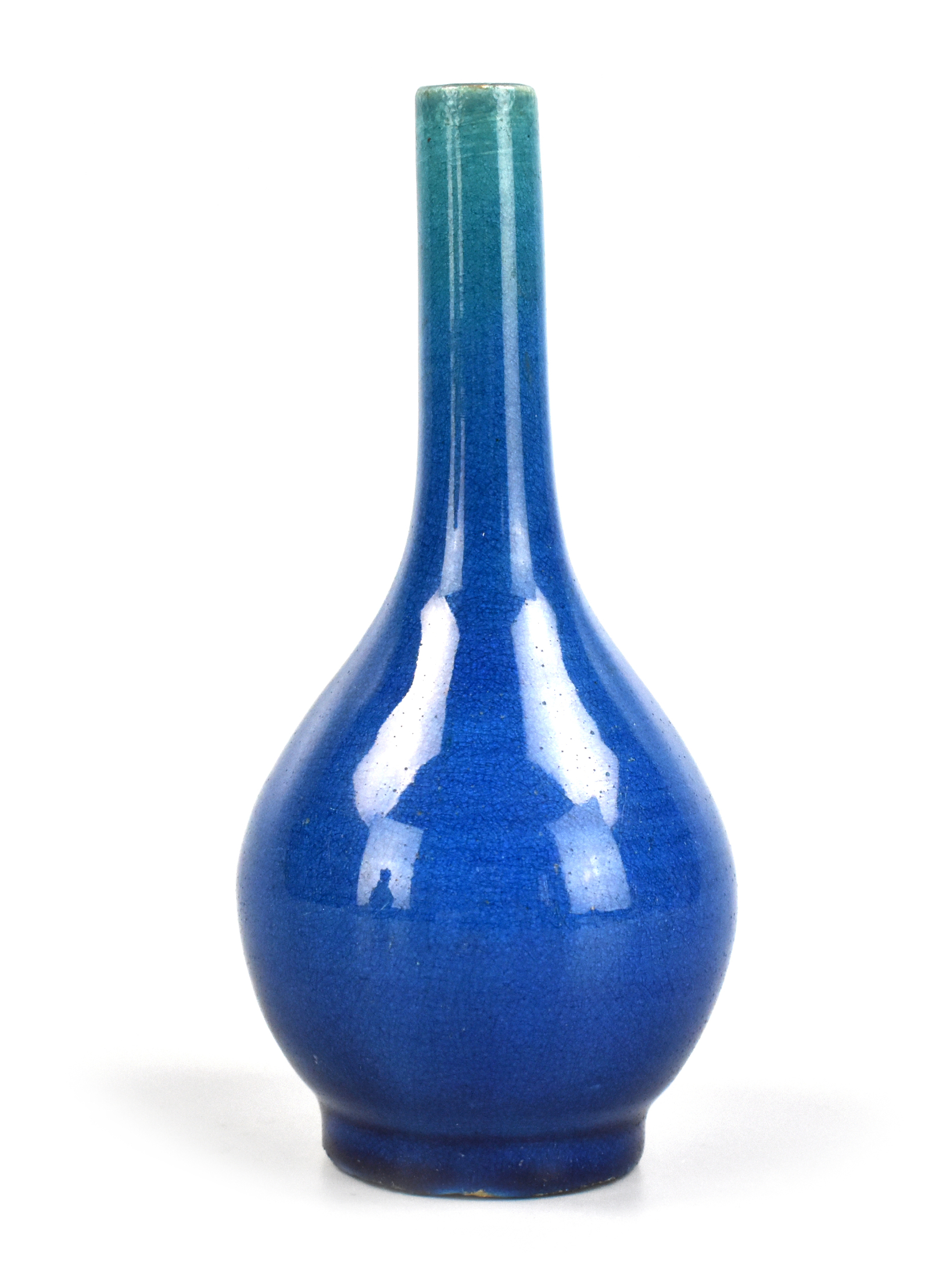 CHINESE PEACOCK GLAZED GLOBULAR